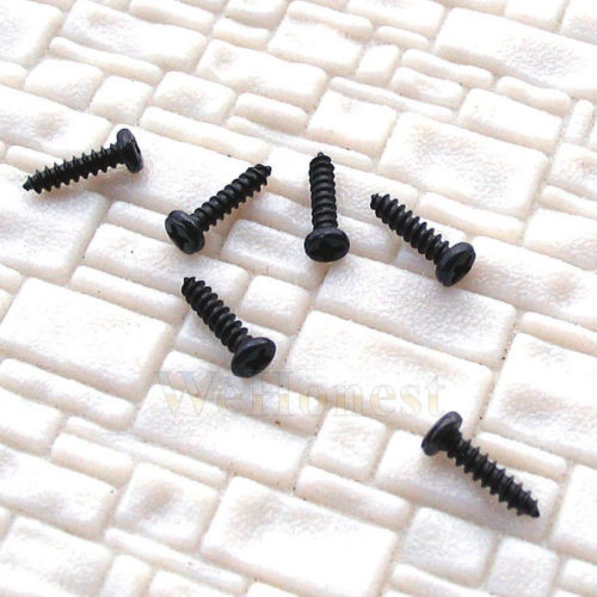 300 x Mini Tiny Black Self Tapping Track Screws 6mm (WeHonest) 300 x Mini Tiny Black Self Tapping Track Screws 6mm (WeHonest)